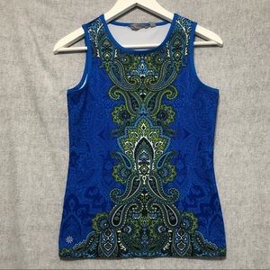 blue athleta tank top size XS